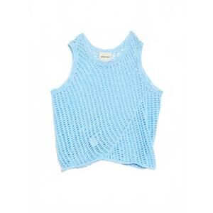 NEW NICHOLAS DALEY women's knitted vest in blue